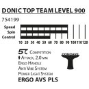 Donic Schildkröt Tischtennisschläger Top Teams Level 900 Attack | Anti-Vibration | konkav