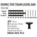 Donic Schildkröt Tischtennisschläger Top Teams Level 800 Attack | Ergo Griff | Anti-Vibration