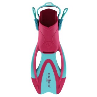 Aqua Lung verstellbare Schwimmflossen Zinger Junior | türkis-pink | 27-31 | einfache Verstellung