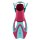 Aqua Lung verstellbare Schwimmflossen Zinger Junior | türkis-pink | 27-31 | einfache Verstellung