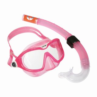 Aqua Lung Schnorchelset für Kinder Combo Mix (Maske + Schnorchel) pink-weiß