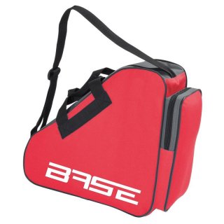 BASE Schlittschuhtasche |  Inliner-Tasche | Eishockey Tasche mit Rei&szlig;verschluss , F&auml;chern und Trageriemen rot