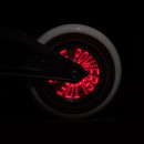 Powerslide Ersatzrolle Graphix LED Wheel rot-weiß 100 mm - 1 Stück rechts