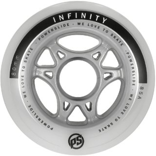 Powerslide Ersatzrollenset Infinity für Inliner 80mm 4er Set weiss