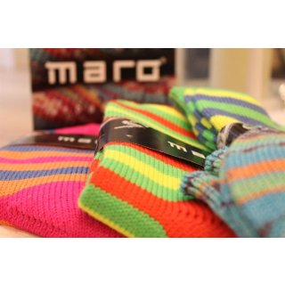 MARO Socken | Stricksocken | Kuschelsocken | Skifahrersocken | Wandersocken | dicke Socken mit Wolle | Damen Retro | Design 105 Größe 37/38