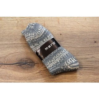 MARO Socken | Stricksocken | Kuschelsocken | Skifahrersocken | Wandersocken | dicke Socken mit Wolle | Herren | Design 9867 