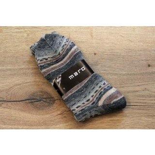MARO Socken | Stricksocken | Kuschelsocken | Skifahrersocken | Wandersocken | dicke Socken mit Wolle | Herren | Design 9831