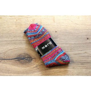 MARO Socken | Stricksocken | Kuschelsocken | Skifahrersocken | Wandersocken | dicke Socken mit Wolle | Damen | Design 9902 Größe  35/36