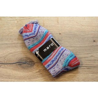 MARO Socken | Stricksocken | Kuschelsocken | Skifahrersocken | Wandersocken | dicke Socken mit Wolle | Unisex | Design 9761
