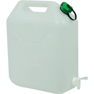 Wasserkanister, 10 Liter ,  für Trinkwasser mit Ablasshahn