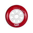 Powerslide Wheels Ersatzrollenset Spinner - 3 Stück | 2 Größen | 2 Farben 110mm/rot-weiß