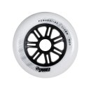 Powerslide Wheels Ersatzrollenset Spinner - 3 Stück | 2 Größen | 2 Farben 110mm/weiß-schwarz