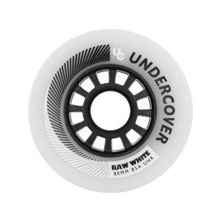 Undercover Inliner Ersatzrolle RAW 80mm / 85A  - 4 Stück, Farbe  weiß